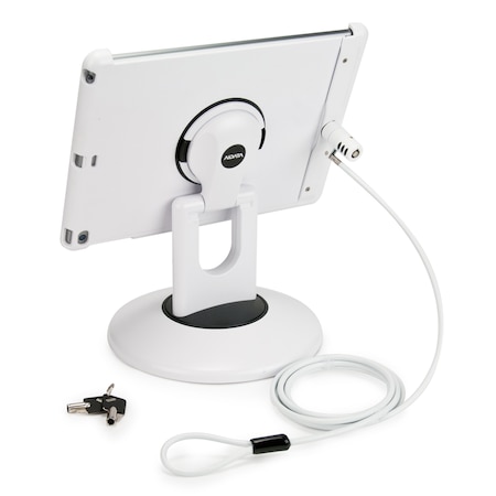 Ipad Air 1/2 Viewstation,Locking Case And Cable,White Shell/White Base